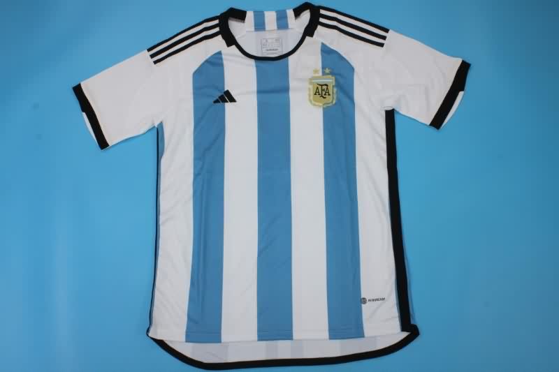 Thailand Quality(AAA) 2022 Argentina Home Retro Soccer Jersey