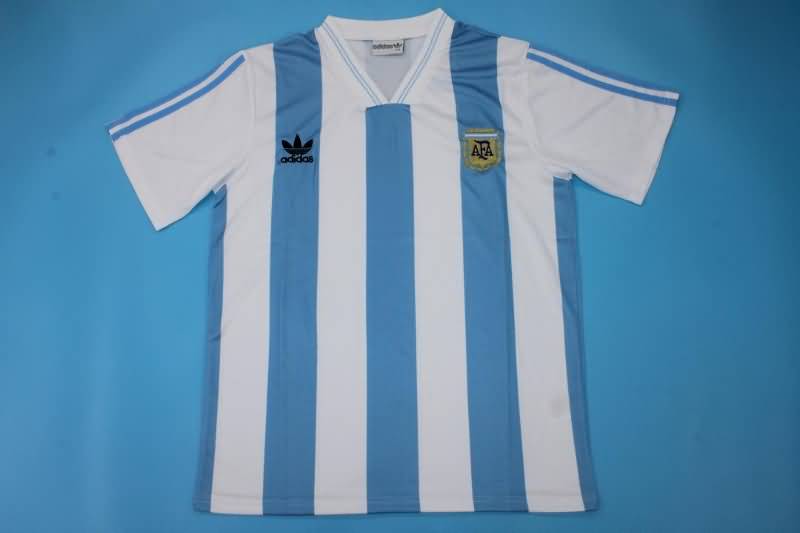 Thailand Quality(AAA) 1991/93 Argentina Home Retro Soccer Jersey