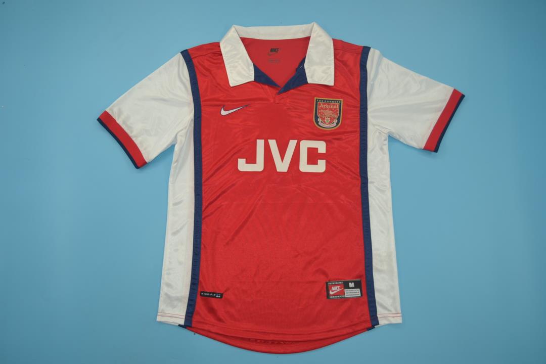 Thailand Quality(AAA) 1998/99 Arsenal Home Retro Soccer Jersey
