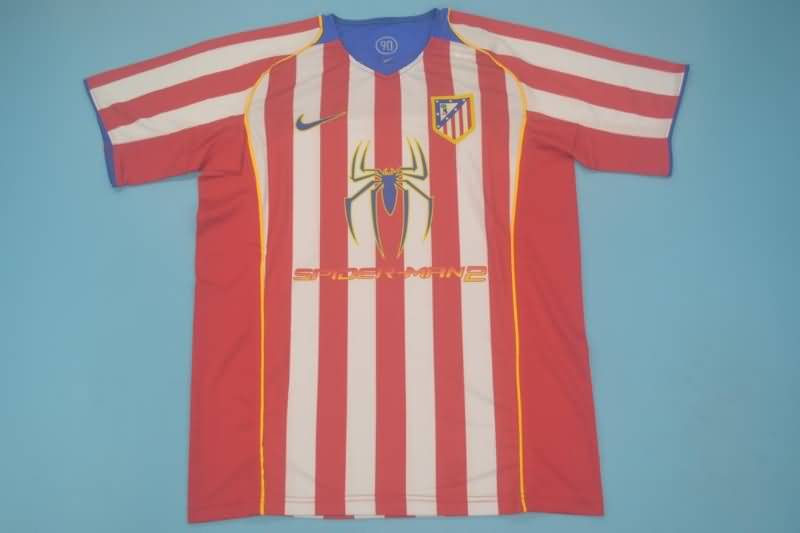 Thailand Quality(AAA) 2004/05 Atletico Madrid Home Retro Soccer Jersey