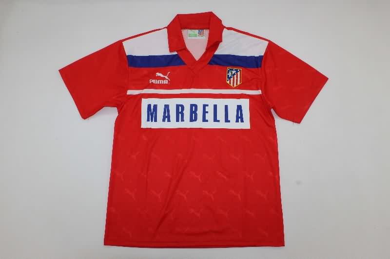 Thailand Quality(AAA) 1990/93 Atletico Madrid Away Retro Soccer Jersey