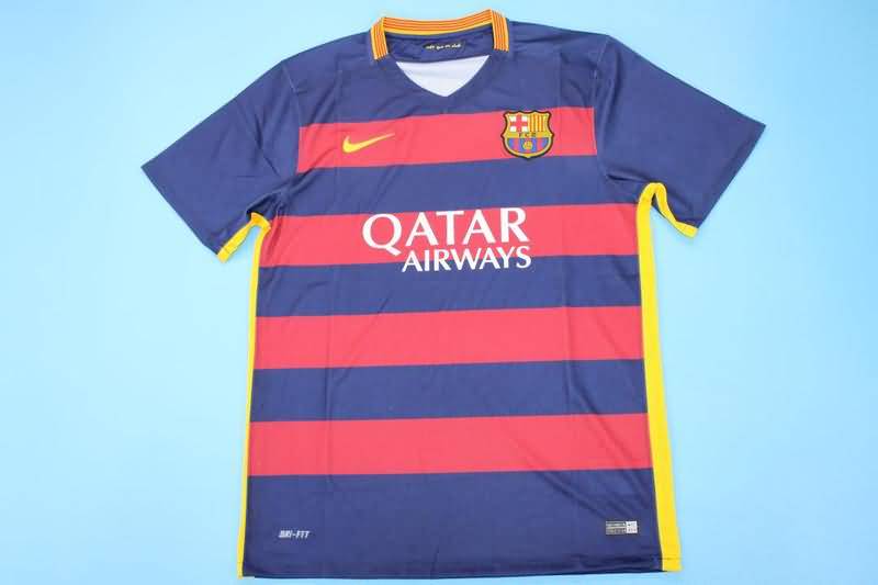 Thailand Quality(AAA) 2015/16 Barcelona Home Retro Soccer Jersey