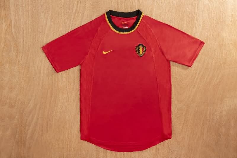 Thailand Quality(AAA) 2000 Belgium Home Retro Soccer Jersey