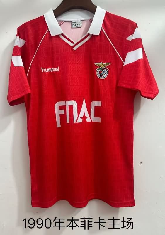 Thailand Quality(AAA) 1990/91 Benfica Home Retro Soccer Jersey