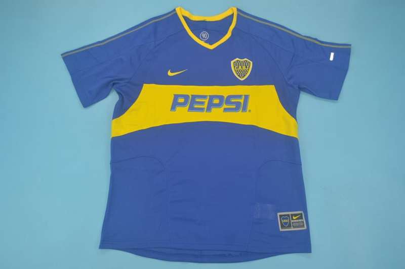 Thailand Quality(AAA) 2003 Boca Juniors Home Retro Soccer Jersey