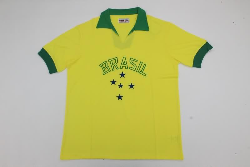 Thailand Quality(AAA) 1958/62 Brazil Home Retro Soccer Jersey