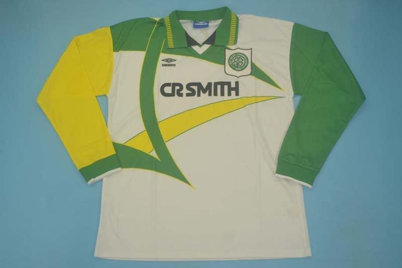 Thailand Quality(AAA) 1994/95 Celtic Away Retro Soccer Jersey (L/S)