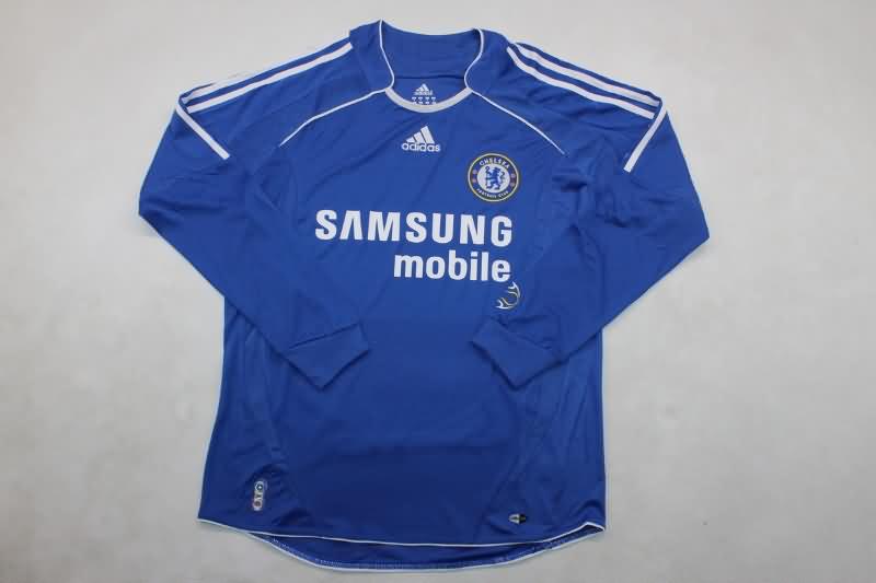 Thailand Quality(AAA) 2006/07 Chelsea Home Long Sleeve Retro Soccer Jersey
