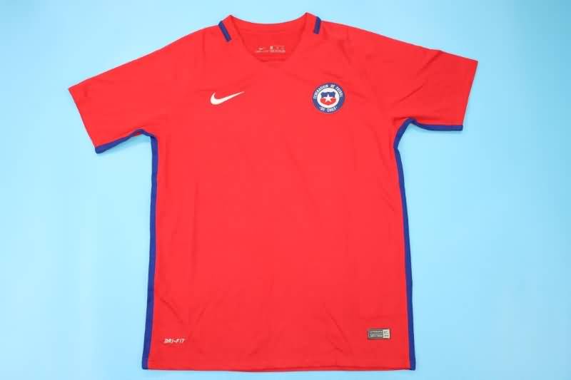 Thailand Quality(AAA) 2016/17 Chile Home Retro Soccer Jersey