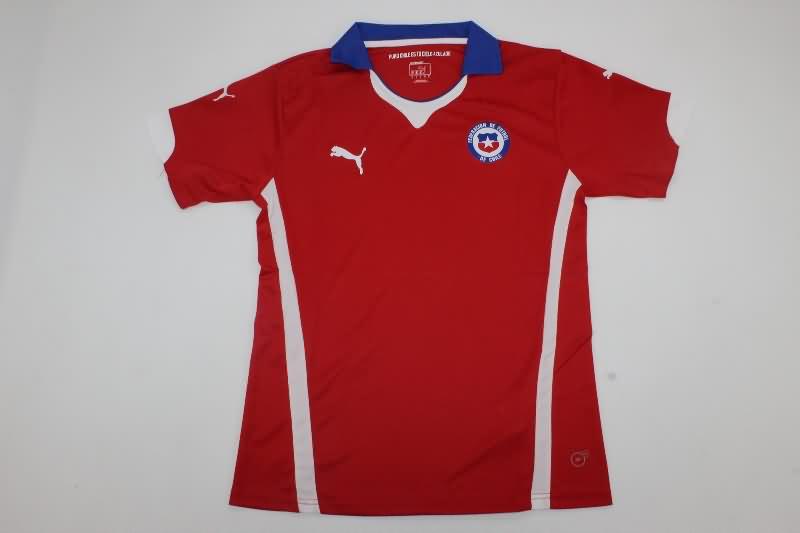 Thailand Quality(AAA) 2014 Chile Home Retro Soccer Jersey