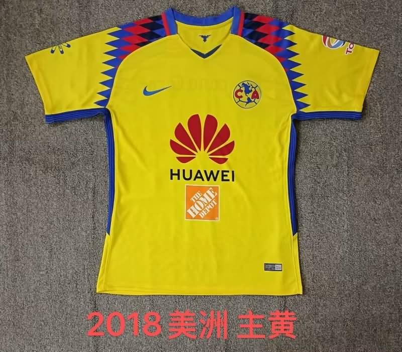 Thailand Quality(AAA) 2017/18 Club America Home Retro Soccer Jersey