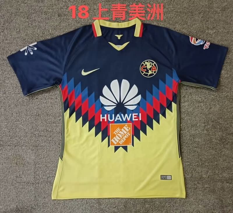 Thailand Quality(AAA) 2018 Club America Home Retro Soccer Jersey