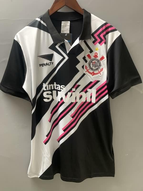 Thailand Quality(AAA) 1995 Corinthians Goalkeeper Black Retro Soccer Jersey