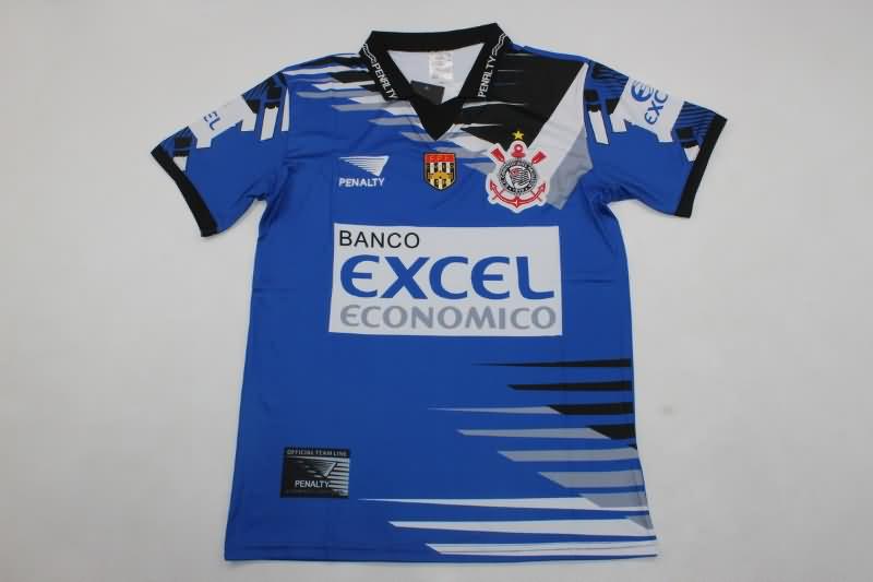 Thailand Quality(AAA) 1998 Corinthians Goalkeeper Blue Retro Soccer Jersey
