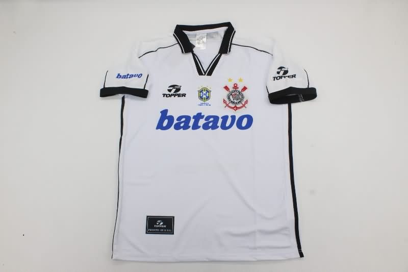 Thailand Quality(AAA) 1999 Corinthians Home Retro Soccer Jersey