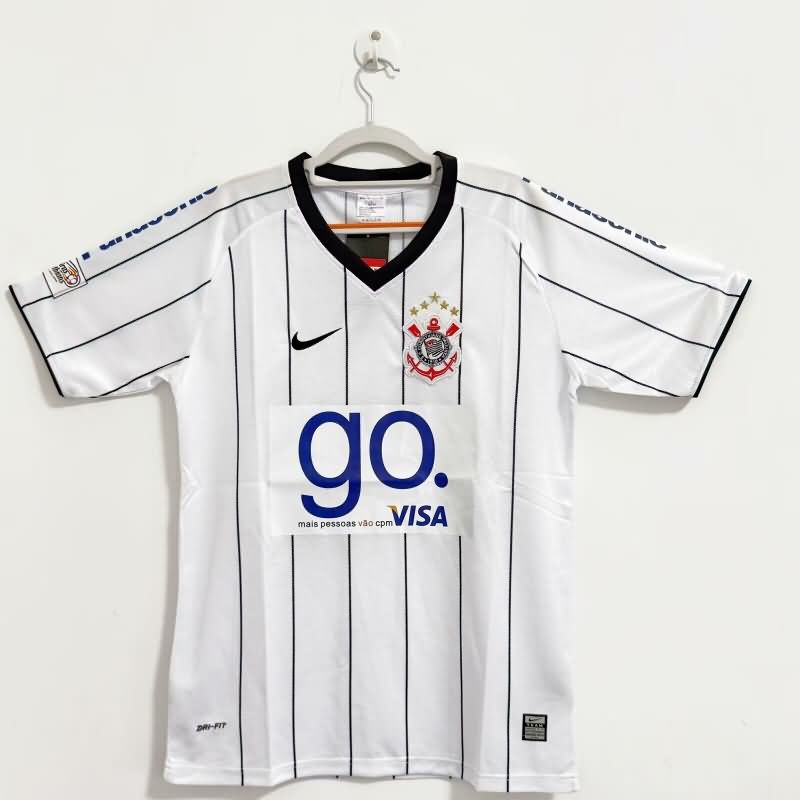 Thailand Quality(AAA) 2009 Corinthians Home Retro Soccer Jersey