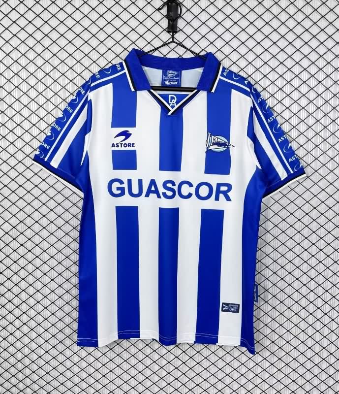 Thailand Quality(AAA) 1998/99 Deportivo Alaves Home Retro Soccer Jersey