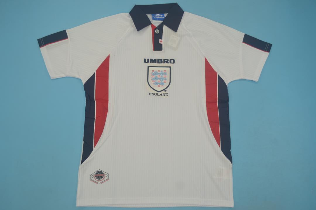 Thailand Quality(AAA) 1998 England Home Retro Soccer Jersey