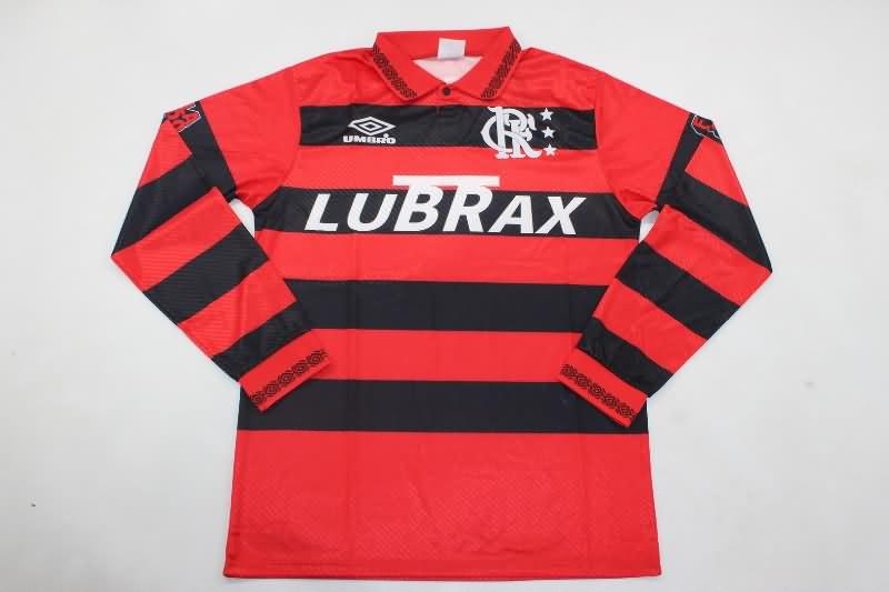 Thailand Quality(AAA) 1992/93 Flamengo Home Retro Long Sleeve Soccer Jersey