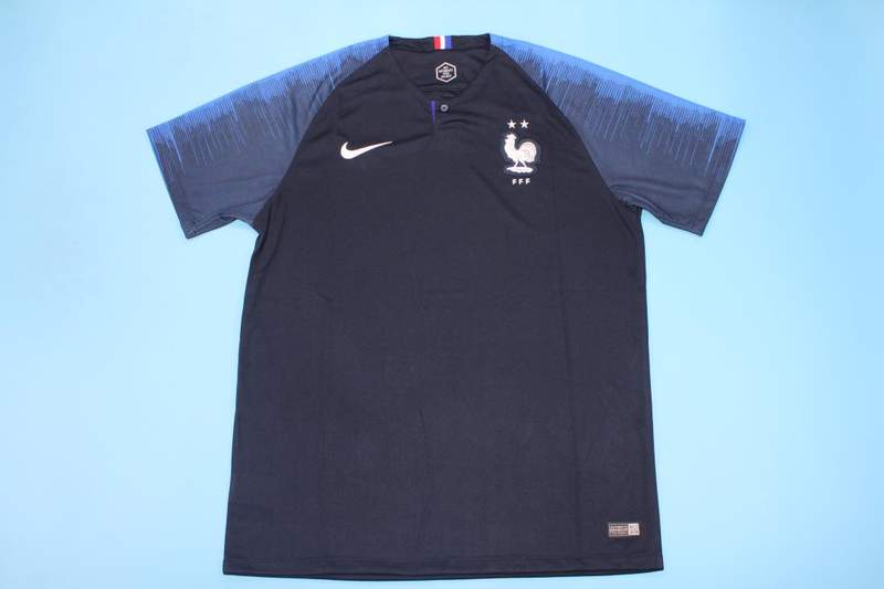Thailand Quality(AAA) 2018 France Home Retro Soccer Jersey (2 Star)