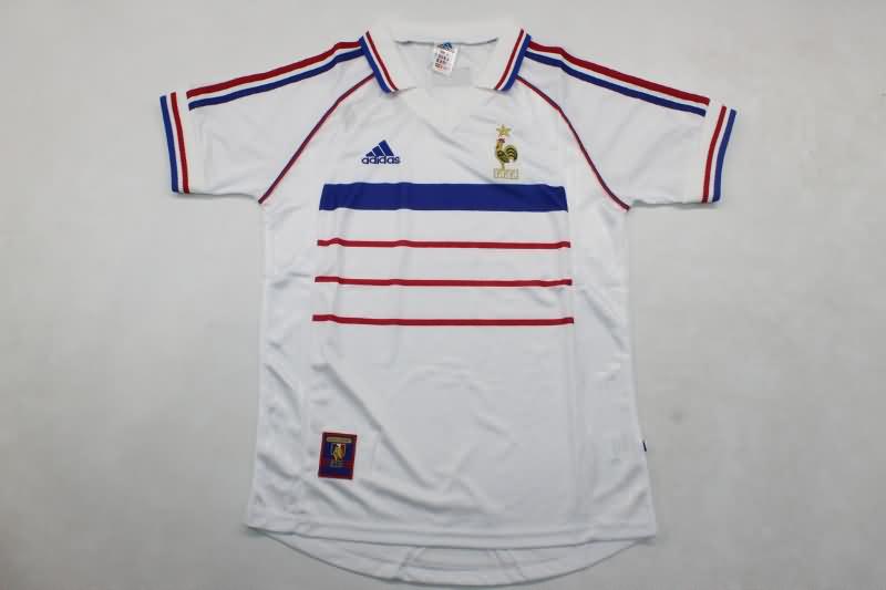 Thailand Quality(AAA) 1998/00 France Away Retro Soccer Jersey