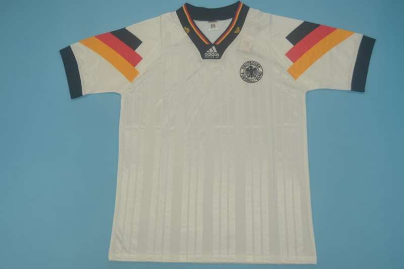 Thailand Quality(AAA) 1992 Germany Home Retro Soccer Jersey