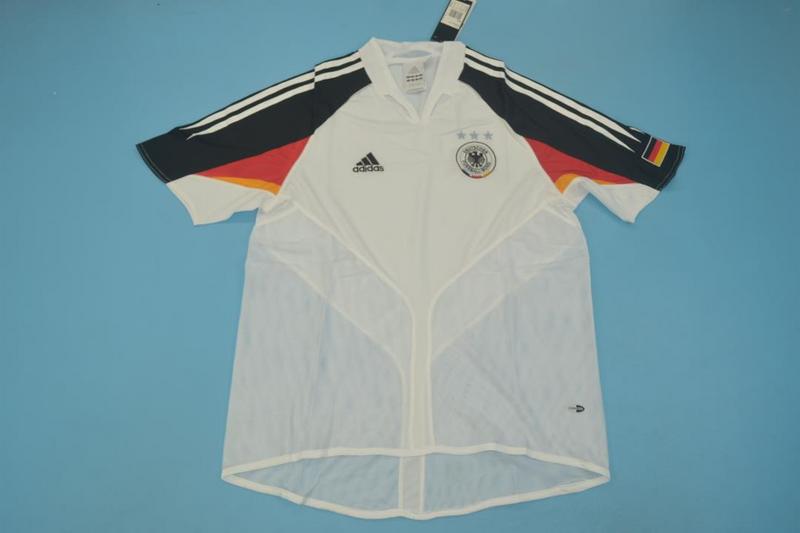 Thailand Quality(AAA) 2004 Germany Home Retro Soccer Jersey