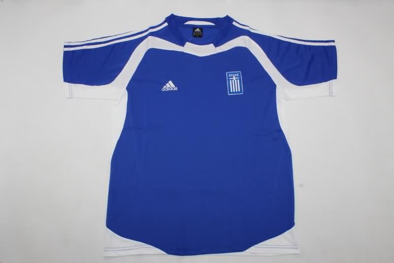 Thailand Quality(AAA) 2004 Greece Away Retro Soccer Jersey