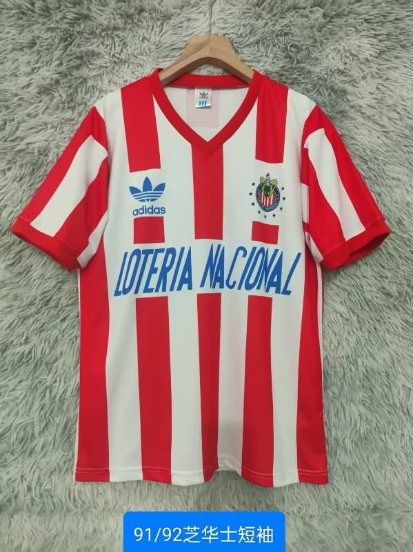 Thailand Quality(AAA) 1991/92 Guadalajara Home Retro Soccer Jersey