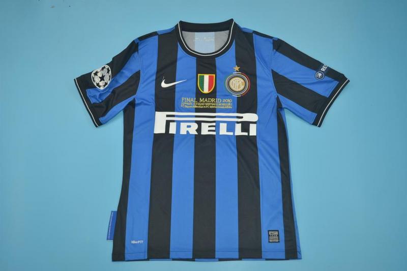 Thailand Quality(AAA) 2009/10 Inter Milan Home UCL Final Soccer Jersey