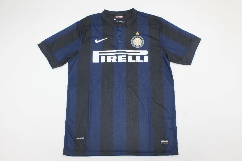 Thailand Quality(AAA) 2013/14 Inter Milan Home Retro Soccer Jersey