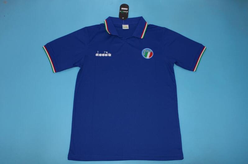 Thailand Quality(AAA) 1986 Italy Home Retro soccer Jersey