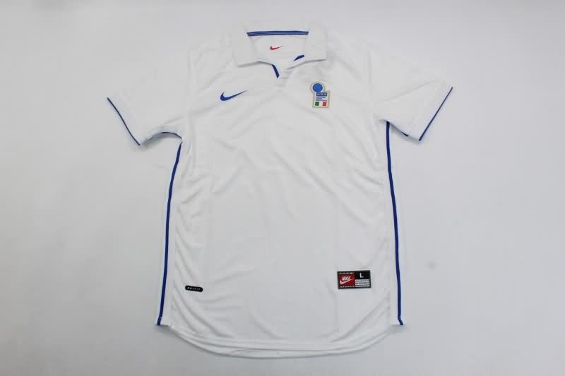 Thailand Quality(AAA) 1998 Italy Away Retro soccer Jersey