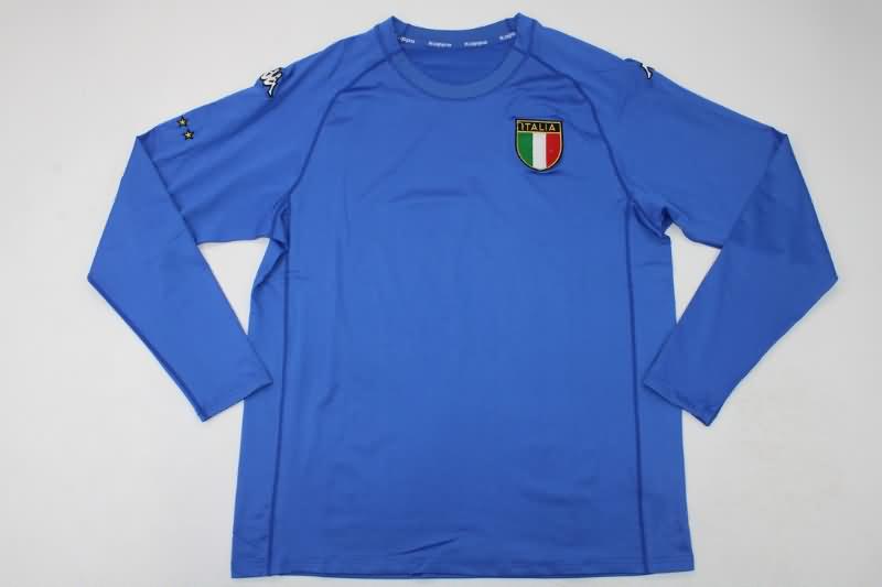 Thailand Quality(AAA) 2000 Italy Home Long Retro Soccer Jersey