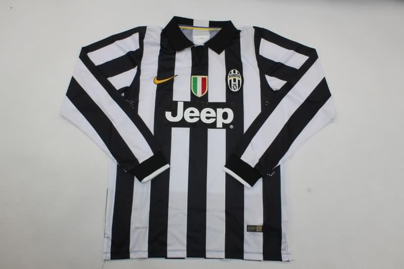 Thailand Quality(AAA) 2014/15 Juventus Home Long Sleeve Retro Soccer Jersey