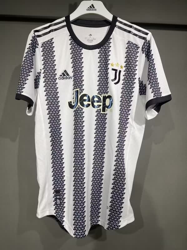 Thailand Quality(AAA) 2022/23 Juventus Home Retro Soccer Jersey (Player)