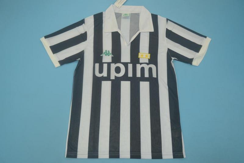 Thailand Quality(AAA) 1991/92 Juventus Home Retro Soccer Jersey