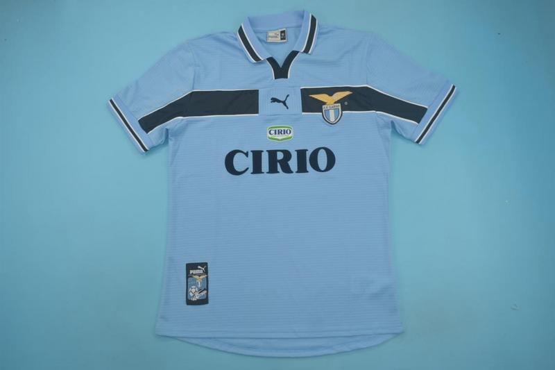 Thailand Quality(AAA) 1998/00 Lazio Home Retro Soccer Jersey