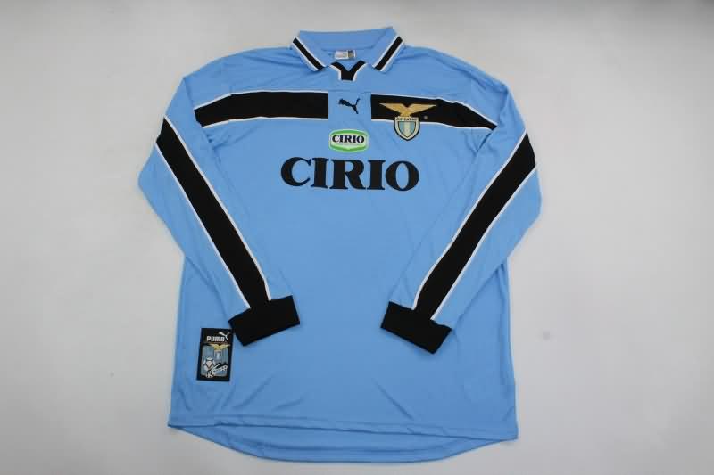 Thailand Quality(AAA) 1999/00 Lazio Home Long Sleeve Retro Soccer Jersey