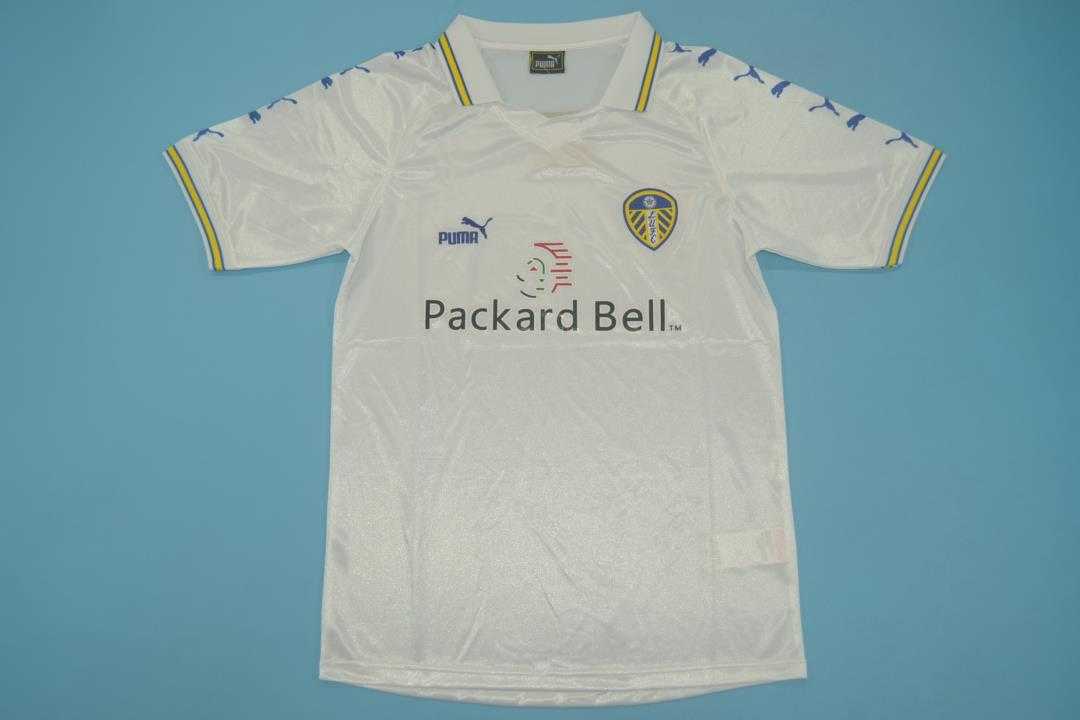 Thailand Quality(AAA) 1998/00 Leeds United Home Retro Soccer Jersey