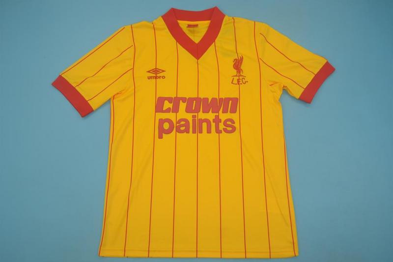 Thailand Quality(AAA) 1981/84 Liverpool Away Retro Soccer Jersey