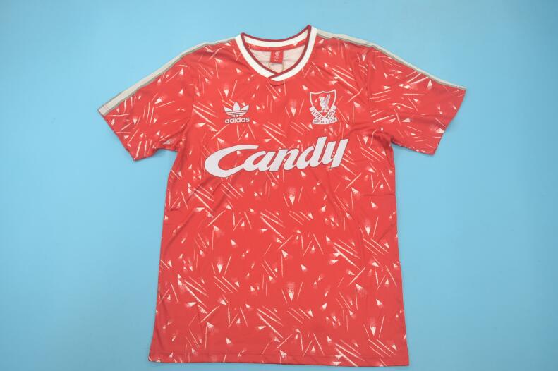 Thailand Quality(AAA) 1989/91 Liverpool Home Retro Soccer Jersey