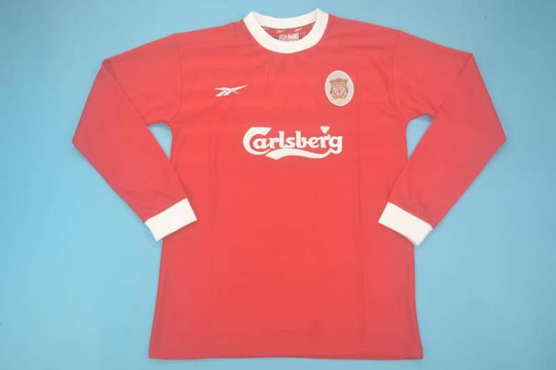 Thailand Quality(AAA) 1998/00 Liverpool Home Retro Soccer Jersey(L/S)