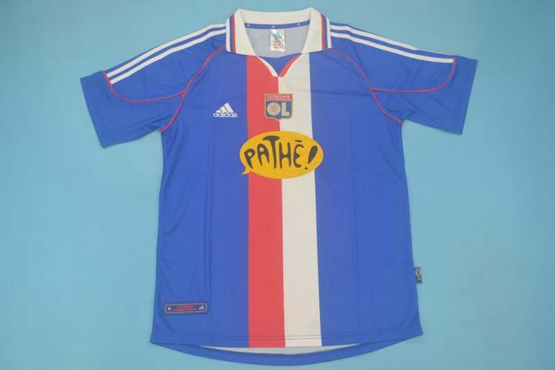 Thailand Quality(AAA) 1999/00 Lyon Away Retro Soccer Jersey