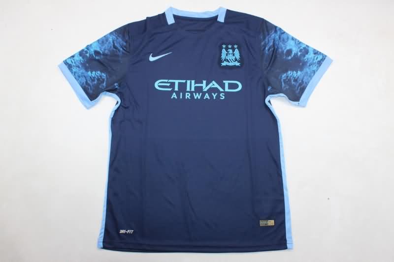 Thailand Quality(AAA) 2015/16 Manchester City Away Retro Soccer Jersey