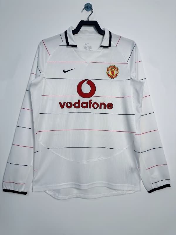 Thailand Quality(AAA) 2003/05 Manchester United Third Retro Long Sleeve Soccer Jersey