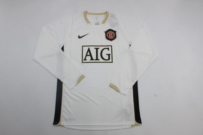 Thailand Quality(AAA) 2006/07 Manchester United Away LS Retro Soccer Jersey
