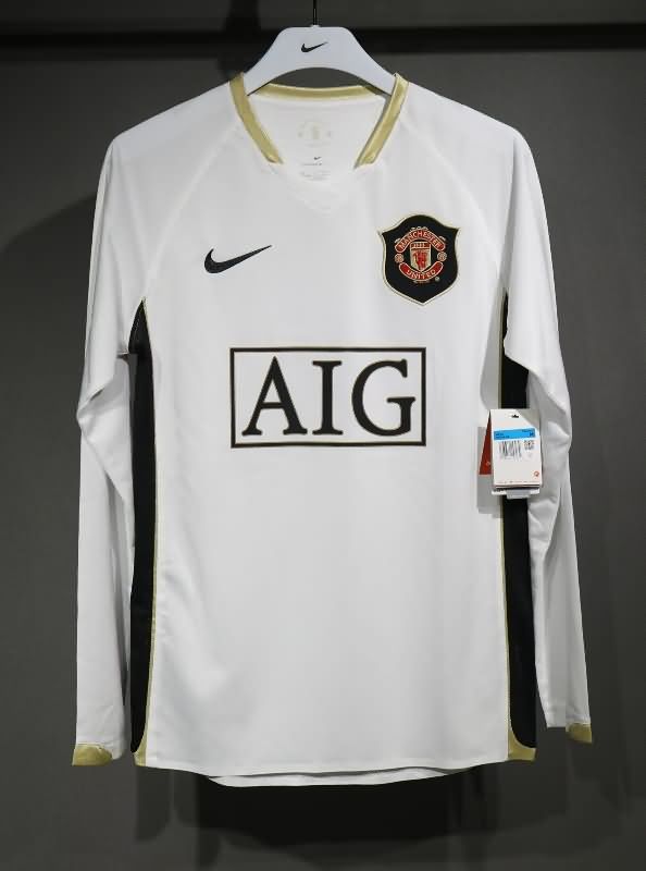 Thailand Quality(AAA) 2006/07 Manchester United Away LS Retro Soccer Jersey(Player)