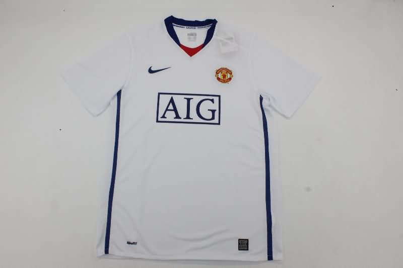Thailand Quality(AAA) 2008/09 Manchester United Away Retro Soccer Jersey(Player)