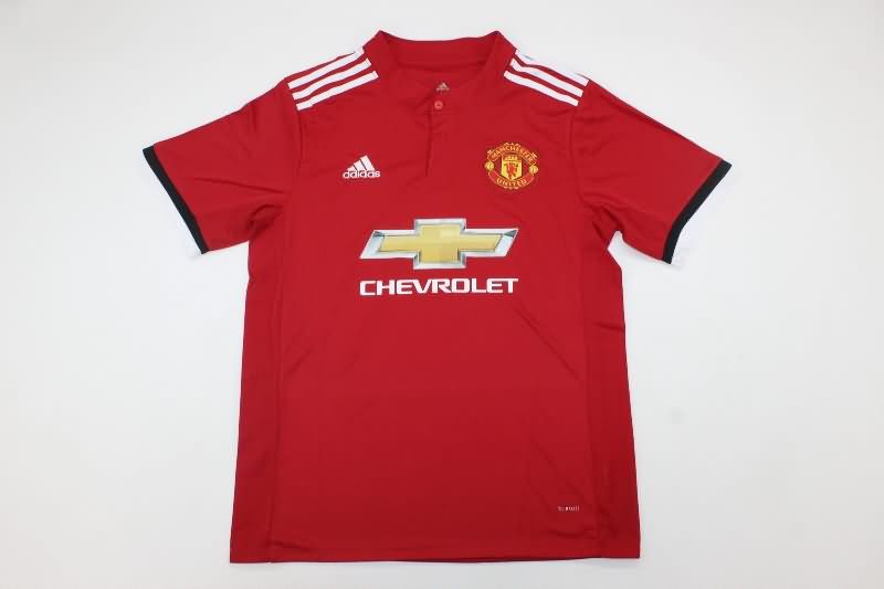 Thailand Quality(AAA) 2017/18 Manchester United Home Retro Soccer Jersey